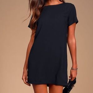 Lulu’s Black Shift Dress (XS)